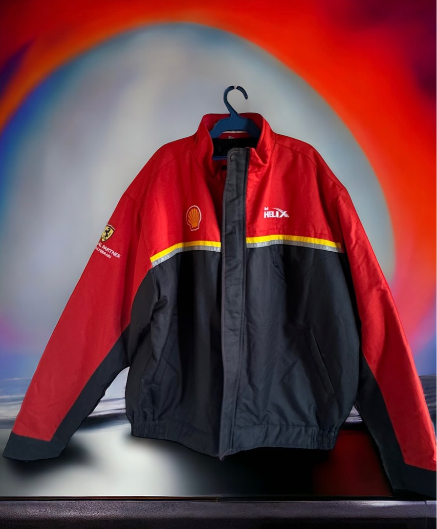 Ferrari Shell Racing Jacket Men s Fashion Coats Jackets and Outerwear on Carousell