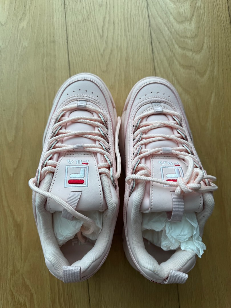Fila Light Pink Disruptor Women s Fashion Footwear Sneakers on Carousell