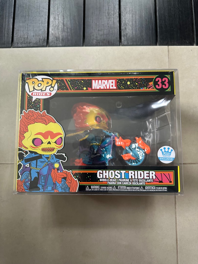 Ghost Rider Funok Funko Pop Rides Blacklight Ghostrider Black Light Ghost Rider # 33 ...