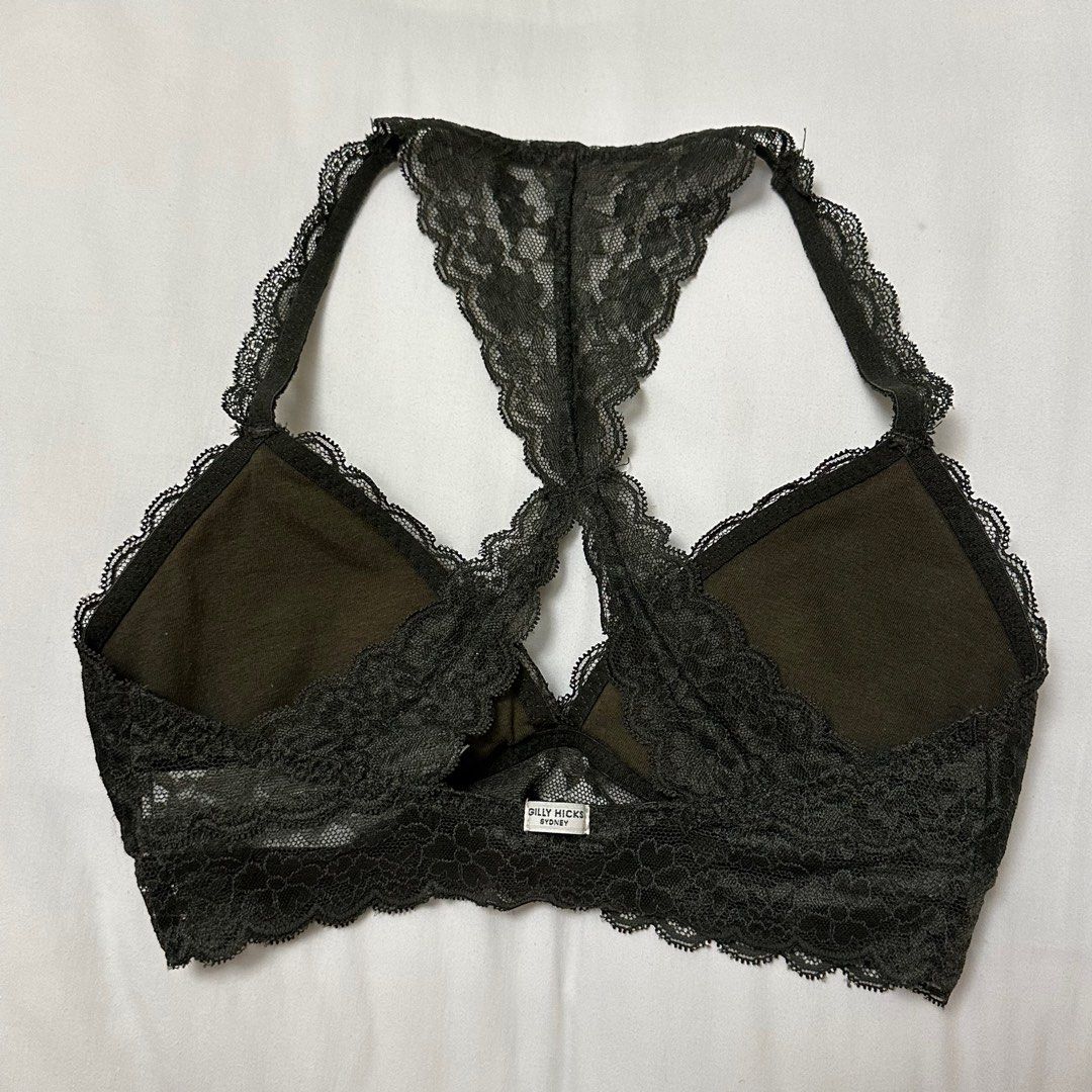 Gilly Hicks Lace Bralette in Olive Green, Women's Fashion, New  Undergarments & Loungewear on Carousell