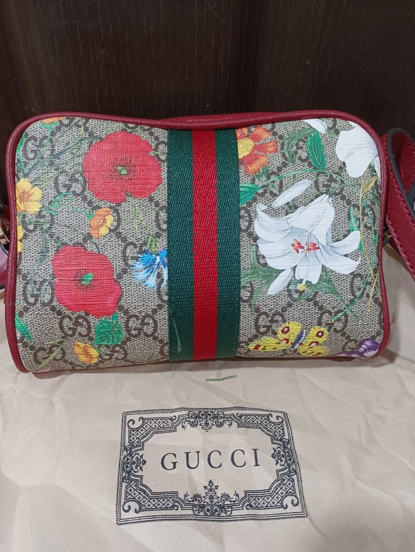 Gucci floral sling bag hot sale