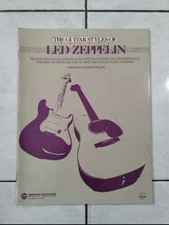 Guitar 🎸 Book :  The Guitar Styles of Led Zeppelin  ( Arranged for Guitar by Mark Phillips ) , 48 pages