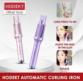 HODEKT pink automatic hair curler / curling iron