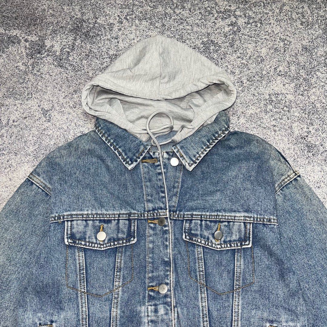 HOODIE DENIM Jacket Jeans Unisex