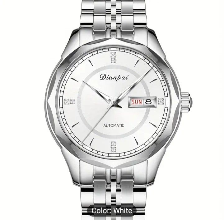 In Store 1 piece Classical Watch for Men Silver