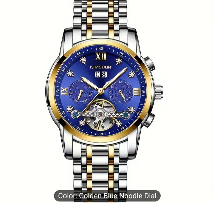 In Store 1 piece Hollow Automatic Mechanical Watch for Men
