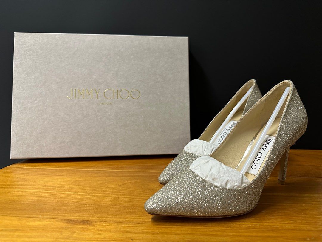 Jimmy choo romy 85 platinum ice discount