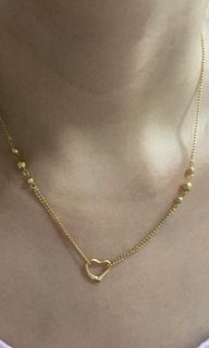 K18 Japan Gold Heart necklace
