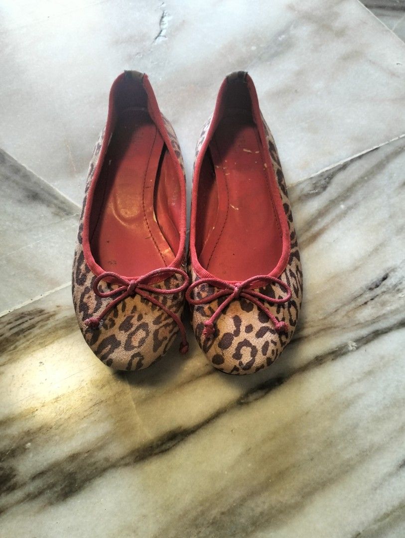 Alaïa Leopard-Print Ballet Flats in Brown