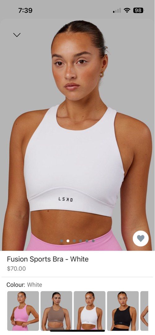 LSKD fusion sports bra XS - Pacific Blue, Women's Fashion, Activewear on  Carousell