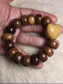 Made in Jerusalem agarwood beads rosary bracelet