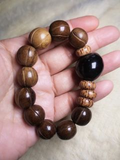 Made in Jerusalem agarwood rosary bracelet