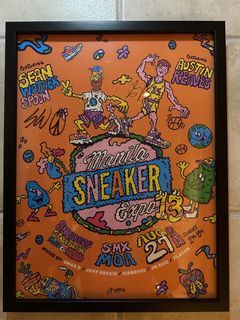 Manila Sneaker Expo 2023 Poster - Signed by Sean Wotherspoon and Austin Reaves - Framed