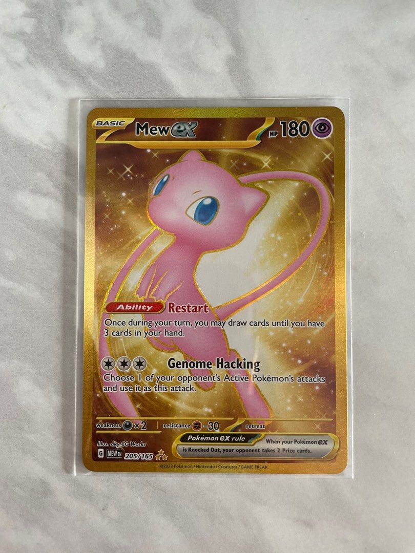 mew ex pokemon card gold 205/165 Secret Myboost X Scarlet and Purple 3.5-151 Box of 10 French Cards Toys Card Mew ex UR Pokmon