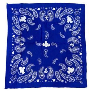 Mickey Mouse Disney Blue Bandana Handkerchief with Tag 21" inches - P250.00