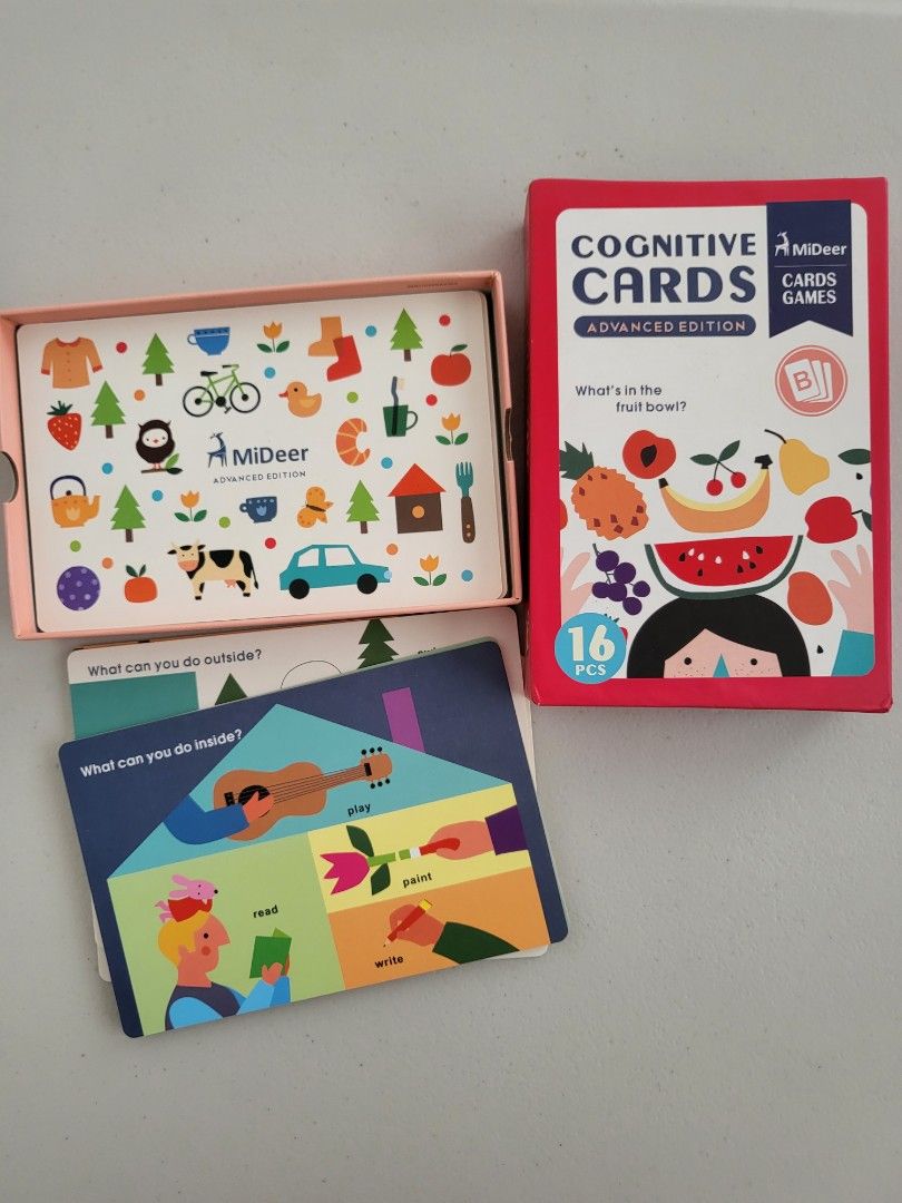 Mideer Cognitive Cards Advanced (Category: Educational & Learning Toys) located in Quezon City. Submitted by robin.t (Listing ID 1292077238, Image 1). Description: .