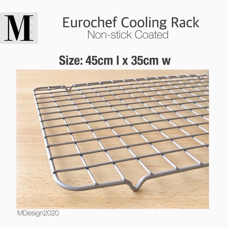 Non-stick Cooling Rack (Category: Bakeware) located in Manila. Submitted by mshopmla (Listing ID 1292227564, Image 2). Description: Non-stick Cooling Rack by Eurochef 45cm l x 35cm w Product Code: ECR-NS Price: Php 399.00 each #nonstick #coolingrack.