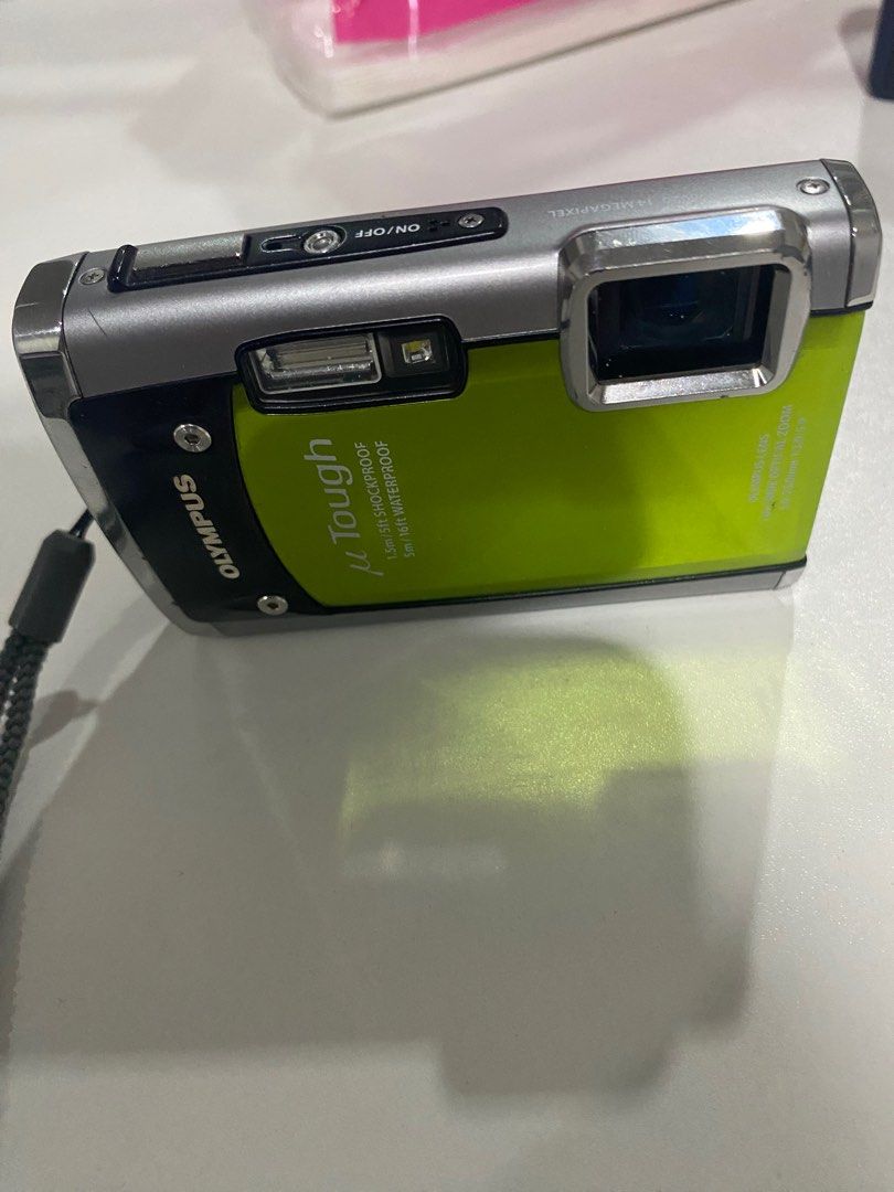 OLYMPUS DIGICAM (Category: Cameras) located in Manila. Submitted by shop.soph (Listing ID 1292100242, Image 1). Description: Olympus Digicam with film like output 14 MP Waterproof Shock proof Complete Inclusions .