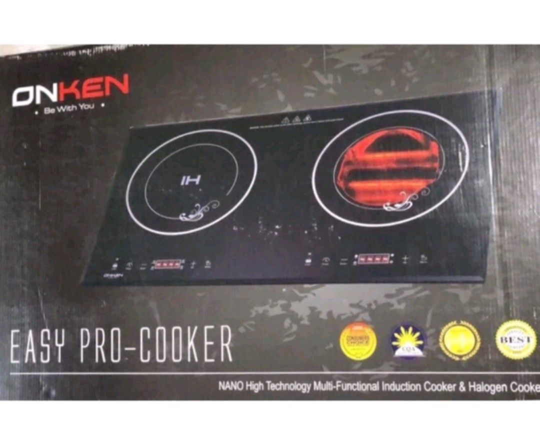 ONKEN EASY PRO COOKER (Category: Cookers) located in San Fernando. Submitted by zharalee_17 (Listing ID 1292130154, Image 2). Description: Double burner induction cooker Sealed Brandnew Never been used Free delivery around Pampanga.