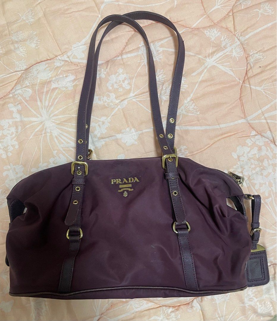 PRADA Bag Nylon Tessuto Maroon Red (Category: Luxury Bags & Wallets) located in Manila. Submitted by eriepash (Listing ID 1292258725, Image 1). Description: 100% authentic Maroonish red (dark) Zippers are all fine No dust bag No box Signs of wear and tear Can still be fixed at Doctor Leather Slightly negotiable Actual photos (what you see is what you get) .