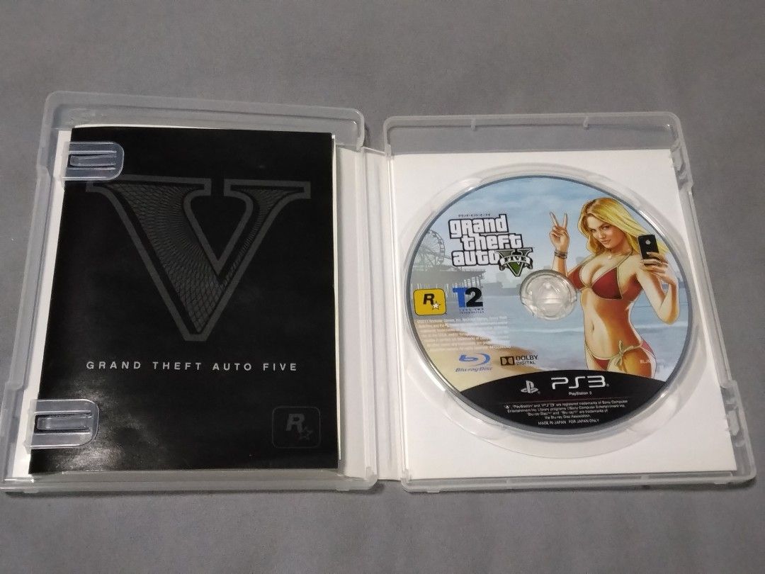 日本版PS3經典遊戲實體碟Grand Theft Auto V GTA V, 電子遊戲, 電子遊戲, PlayStation - Carousell, image size:1080x810