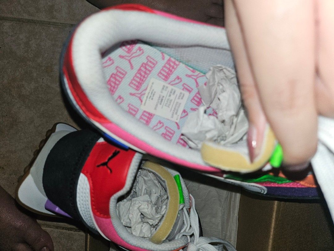 Puma future rider play on luminous purple fluo pink sneaker shoe