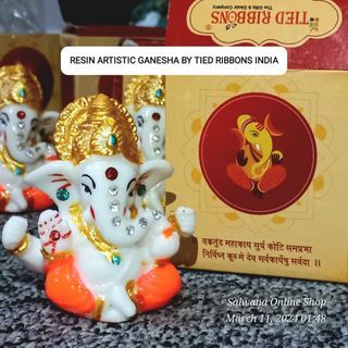 RESIN ARTISTIC GANESHA by TIED RIBBONS INDIA • SOLD PER PIECE