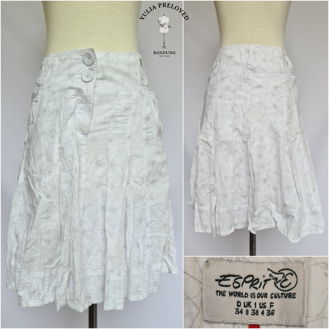 Rok Midi Esprit Putih
