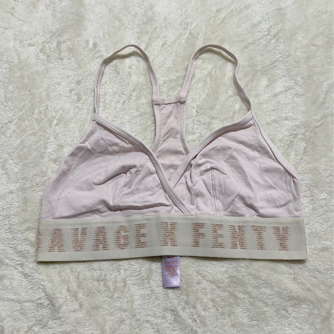 Savage x Fenty Pale Pink Lounge Bralette, Women's Fashion, Undergarments &  Loungewear on Carousell