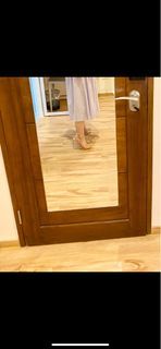 Shein transparent glass slipper like block high heels very nude when worn size 37