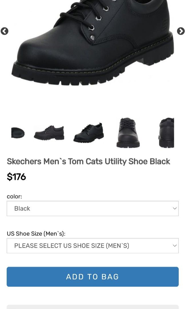 Skechers tom cats black hot sale