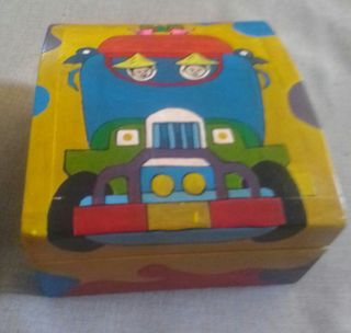 small Storage Box with colorful jeepney design