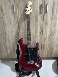 Squier by Fender Stratocaster and Fender Amplifier