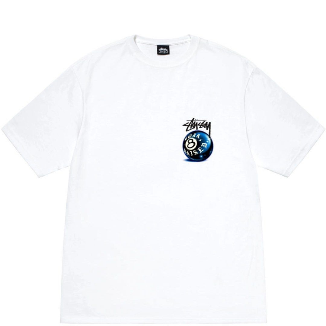 Stussy & Born x Raised 8 Ball T-shirt, Men's Fashion, Tops & Sets