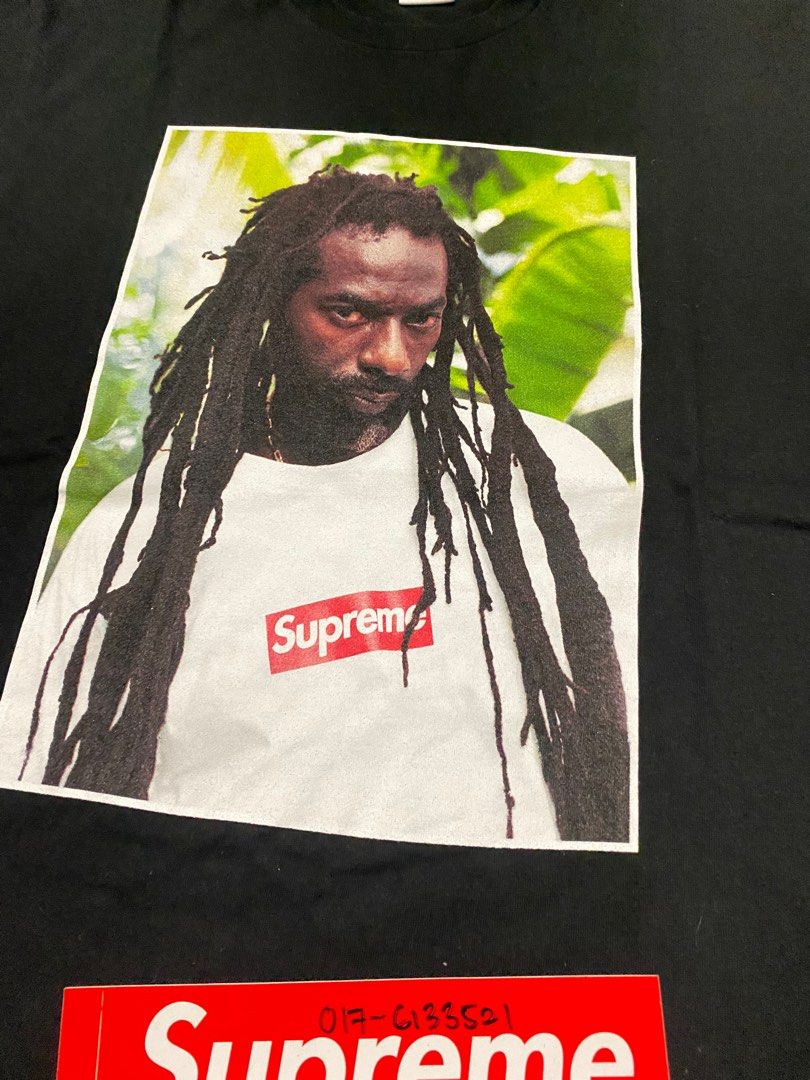 Supreme buju banton tee black new arrivals