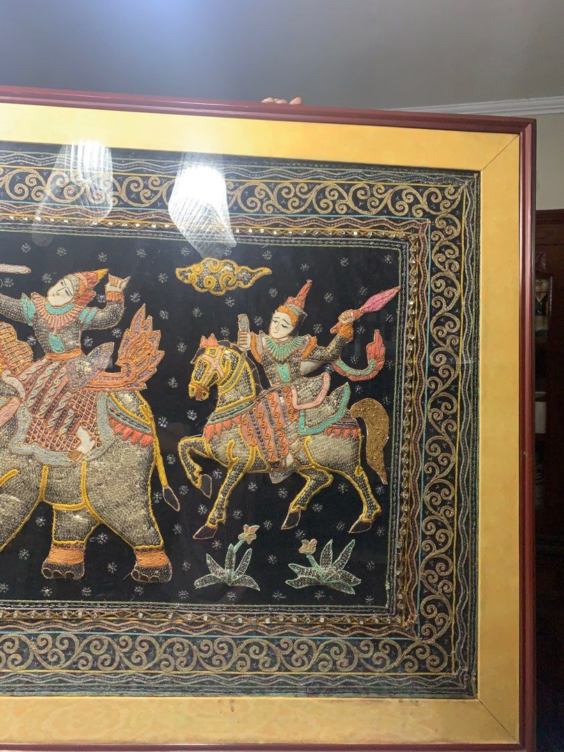 Thai Elephant 3D Puffy Fabric Rectangular Frame Wall Decor (Category: Wall Decor) located in Manila. Submitted by offtherack_mnl (Listing ID 1292124552, Image 3). Description: .