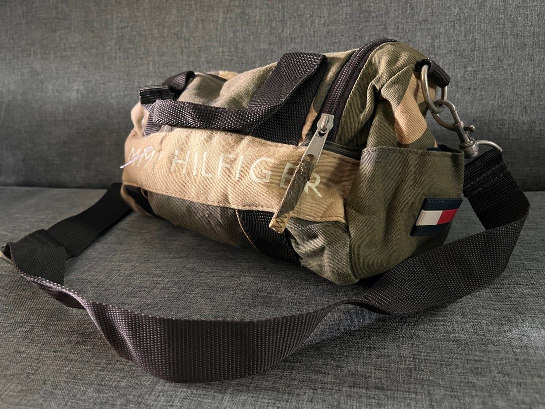 Tommy hilfiger sales camo duffle bag