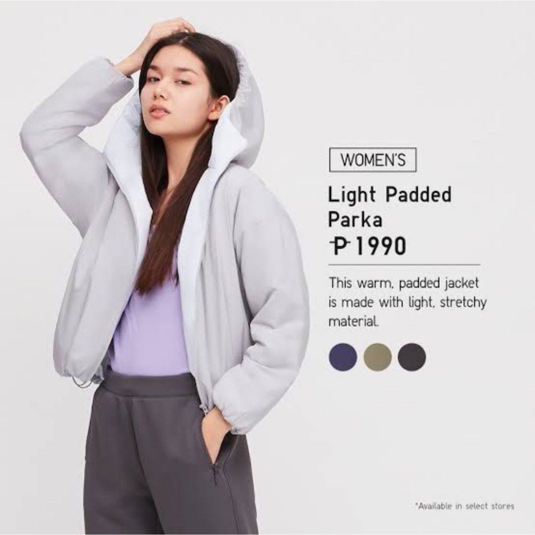 Uniqlo light warm padded parka new arrivals
