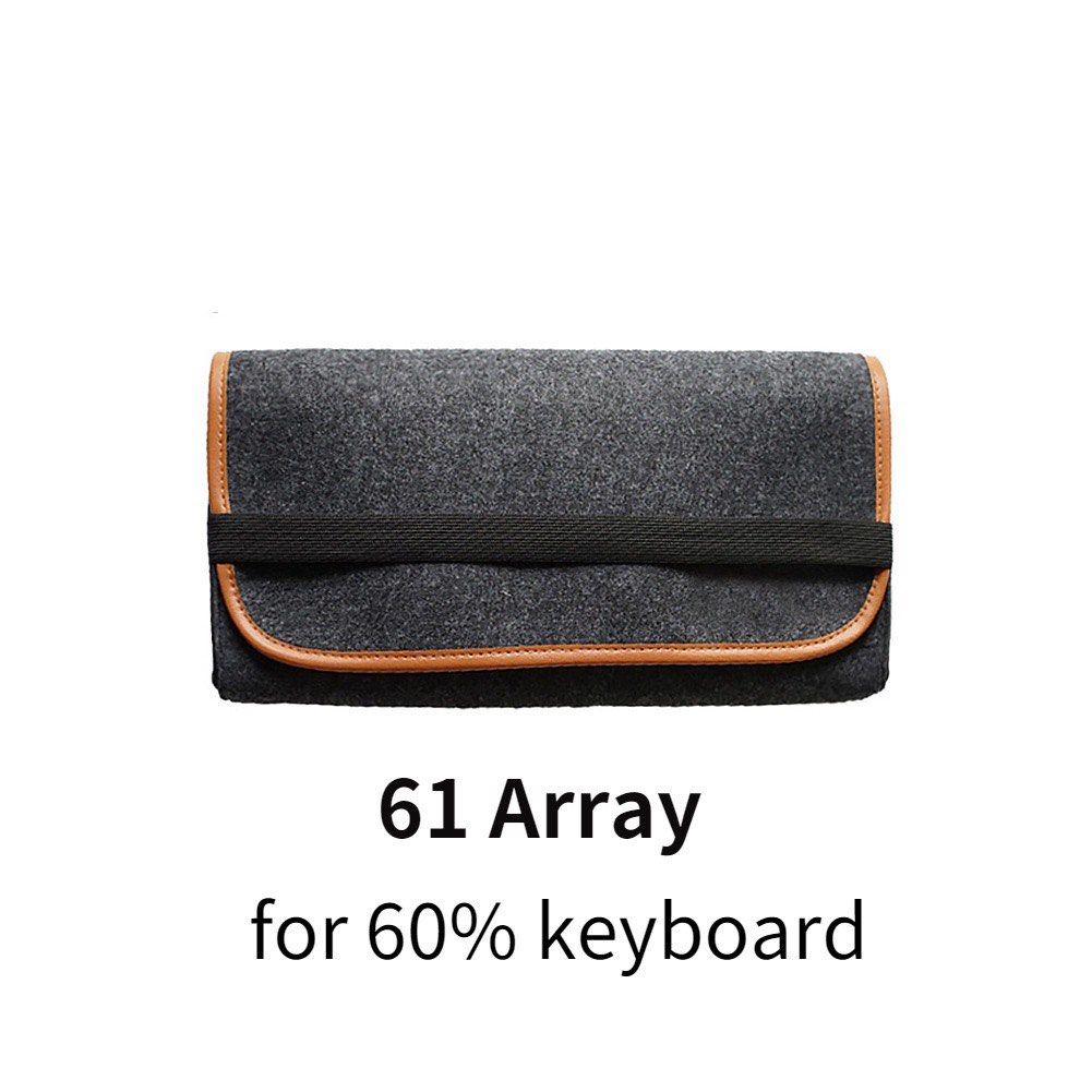 [Unused] Keyboard Pouch/Case for 60-68 Keys (Category: Other Accessories) located in Malabon City. Submitted by AwchieeCollectibles (Listing ID 1292133907, Image 1). Description: This is new/unused. Keyboard Pouch or Case for 60-68 keys Flaw: None, never been used. Material: Felt Fabric Color: Dark gray Size: 31x17x4.5 cm Remarks: Flip cover, closure: garter Rfs: been looking for narrower keyboard pouch.