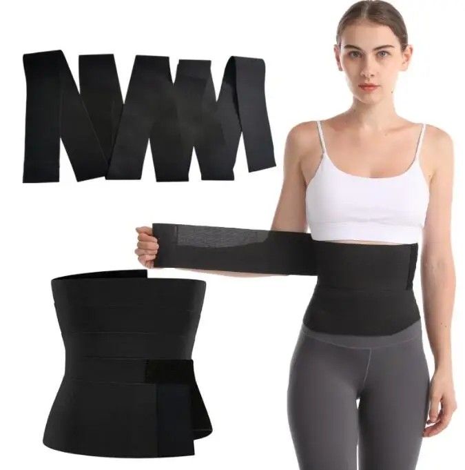 waist trainer belt for Slimming Tummy Wrap Belt Lumbar Waist Support Belt  Invisible Wrap Waist Trainer Tape, Women's Fashion, Activewear on Carousell