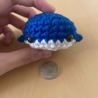 Whale Crochet Keychain by 400 Lux