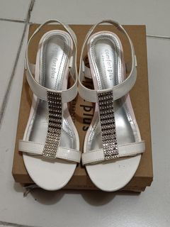 White Sparkly Sandals