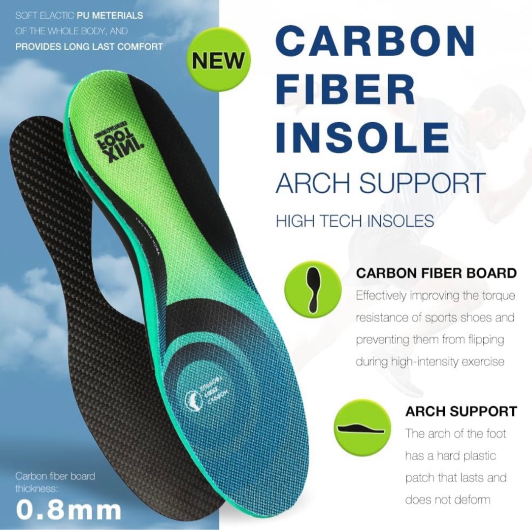 Performance Insoles Carbon Fibre Insoles Insoles to jump higher vktry insoles Men s Fashion Footwear Shoe inserts accessories on Carousell