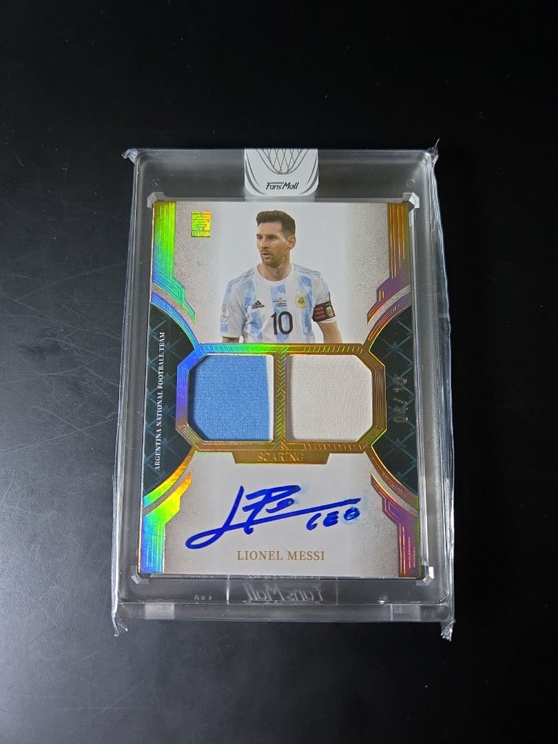 お歳暮 人気 player Messi Argentina Fansmall 2022 worn auto card on patch その他