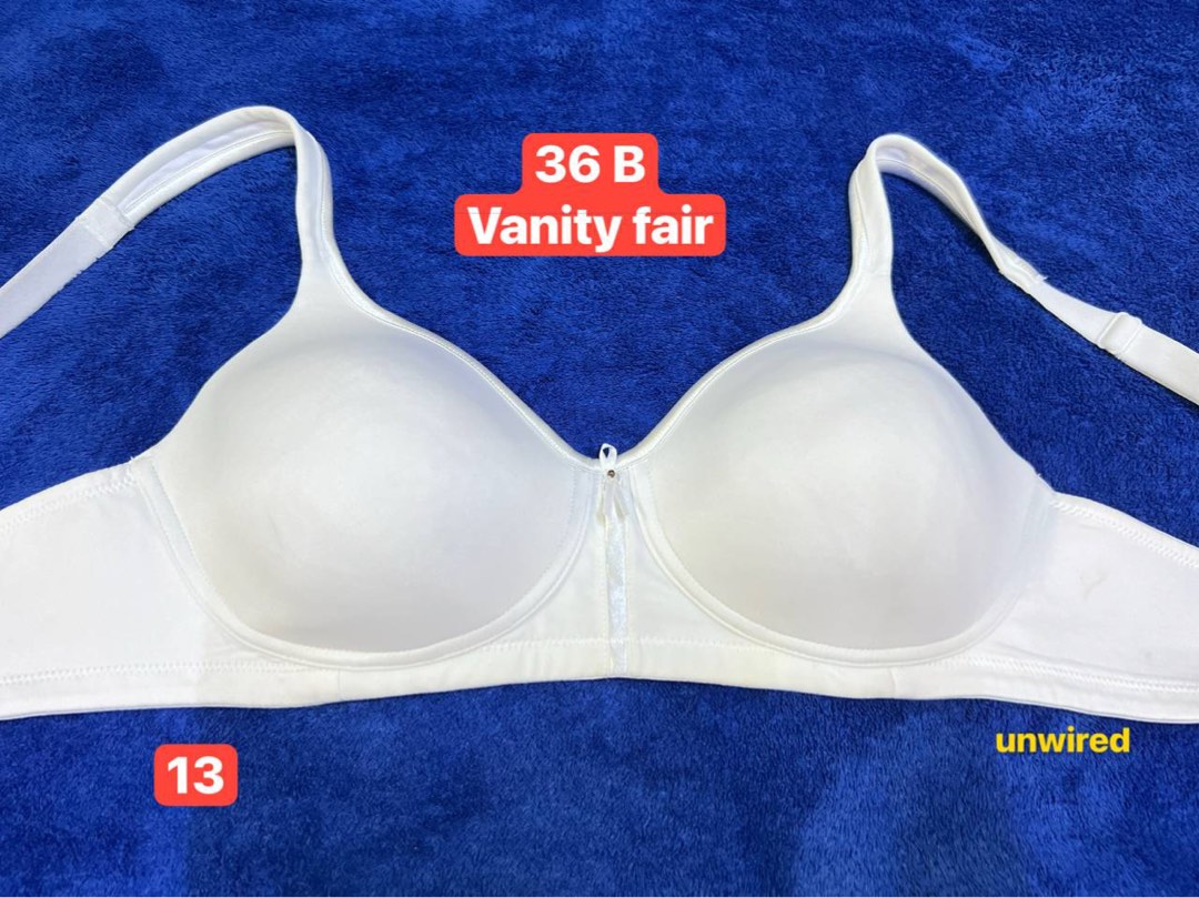 36B Vanity Fair Wireless Bra, Women's Fashion, Undergarments & Loungewear  on Carousell