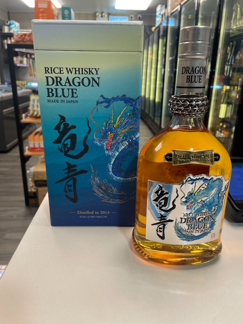 久米仙酒造- 日本沖繩Okinawa Dragon Blue 龍青米威士忌10年(限量3000支) ALC47 750mL