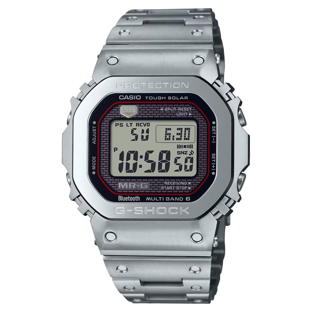 Made in Japan Hot and popular Titanium MRG B5000D 1 from the MRG B5000 series Solar Powered Full metal square MRG MRG B5000 G Shock Men s Fashion Watches Accessories Watches
