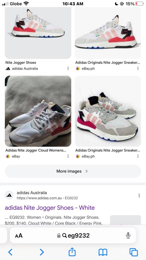 adidas nite jogger size 6US 23.5cm Women s Fashion Footwear