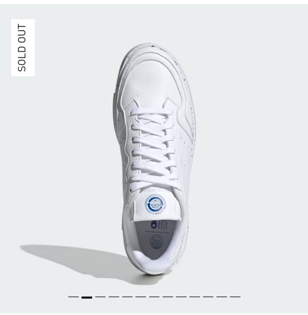Adidas Supercourt shoes white blue size UK 9.5
