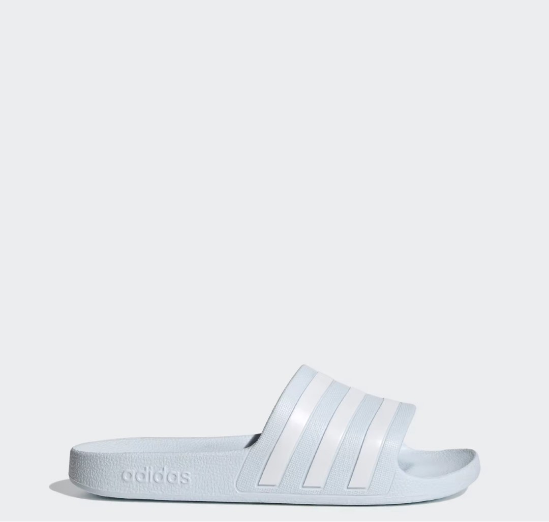 Adidas baby blue slides discount